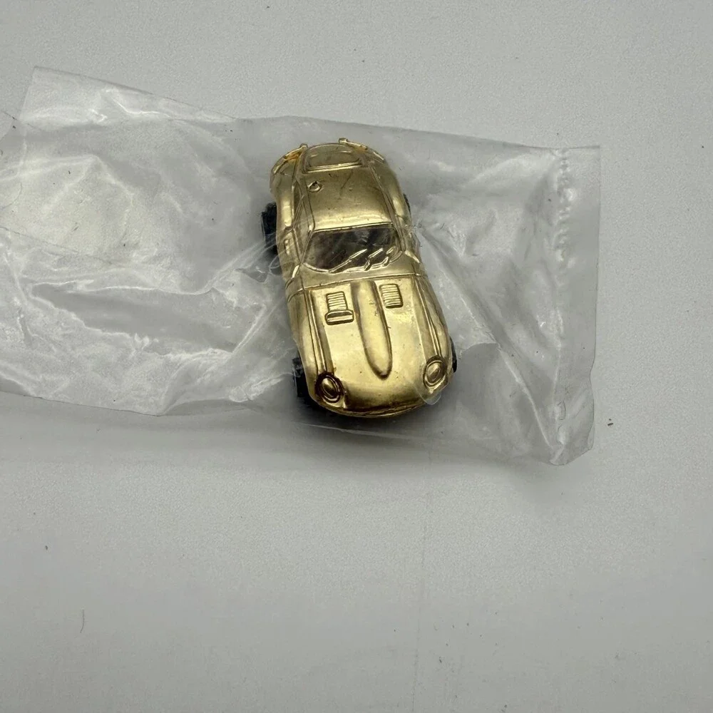 Vintage Micro Machines Gold Chrome Jaguar E-Type (XKE) Coupe Sealed Mail In